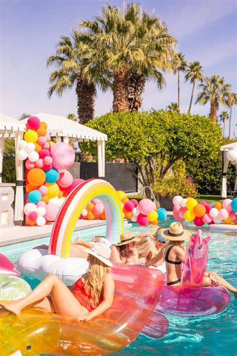 20 fun and colorful outdoor pool party ideas homemydesign