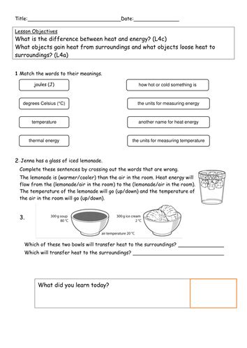 Explore Science Worksheets 8i Heat Transfer By Kittysensei Teaching 7