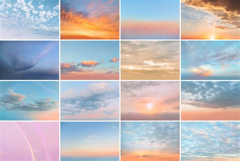 30 Dreamy Pastel Sunset Sky Overlays Filtergrade