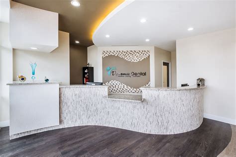 Dynamic Dental Interior Design Portfolio Curved Reception Desk