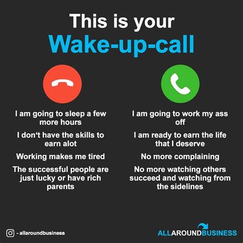 This Is Your Wake Up Call 💪🏼 Tag A Friend 👥 • • Allaroundbusiness