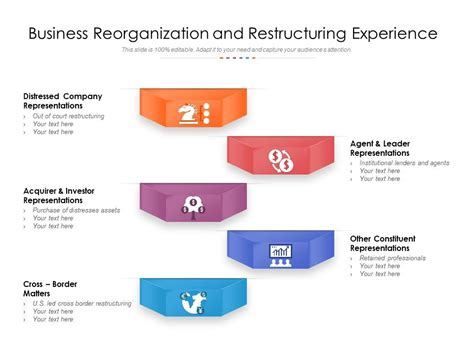 Business Reorganization And Restructuring Experience With Business Reorganization Plan Template