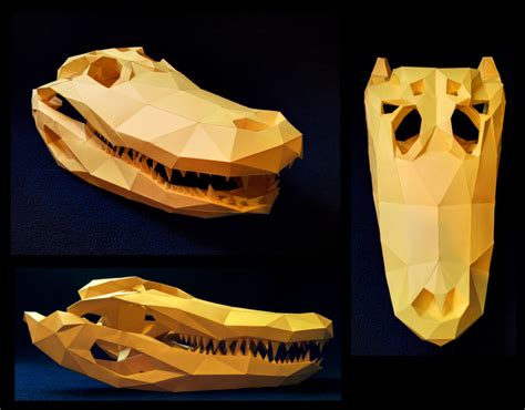 Alligator Skull Papercraft By Gedelgo On Deviantart Artofit