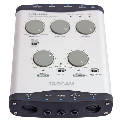 Tascam Us 144 Usb 20 4x4 Audio Midi Computer Interface Musicians Friend