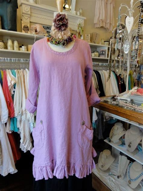 Sea Shore Tunic With Long Sleeves And Ruffles In Purplic By Hearts