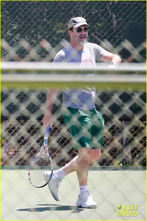 Jon Hamm Plays Tennis With Anna Osceola His Longtime Rumored