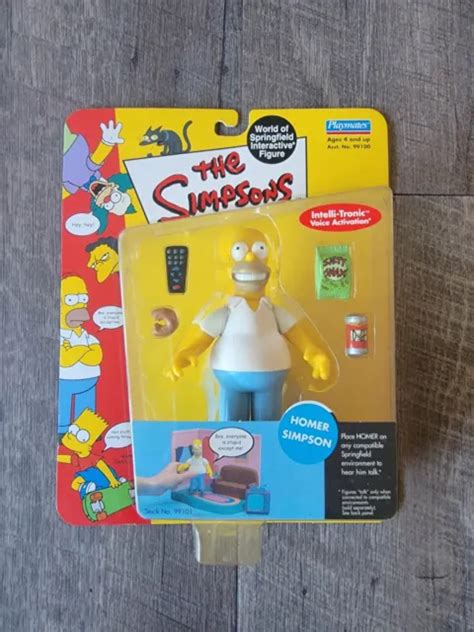 The Simpsons Homer Simpson Wave 1 World Of Springfield Interactive 2000 Moc 999 Picclick