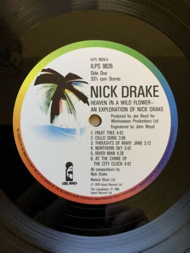 Nick Drake Heaven In A Wild Flower Ex 1st Uk Compilation