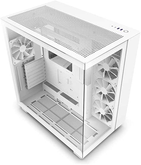 Nzxt H9 Flow Dual Chamber Atx Mid Tower Pc Gaming Case High Airflow