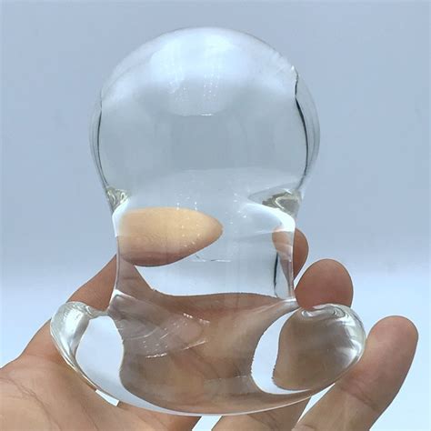 60mm Large Crystal Glass Anal Toy Anal Balls Dilator Butt Plug Glass