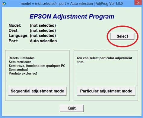 مصرف کننده با استفاده از نرم افزار ریست اپسون l220 میتواند ش. لاعادة تعيين الطابعة وضبطها Epson Resetter