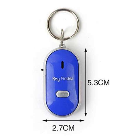 Mini Key Finder Anti Lost Beeping Whistle Flashing Remote Control By