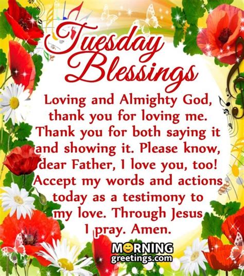 30 Amazing Tuesday Morning Blessings Morning Greetings Morning