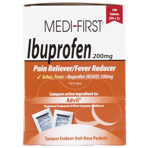Medi First Ibuprofen Tablets 100box