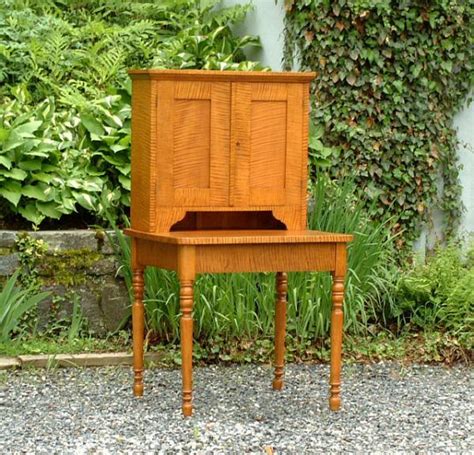 Price My Item Value Of Antique Tiger Maple Secretary Desk In Two Pieces