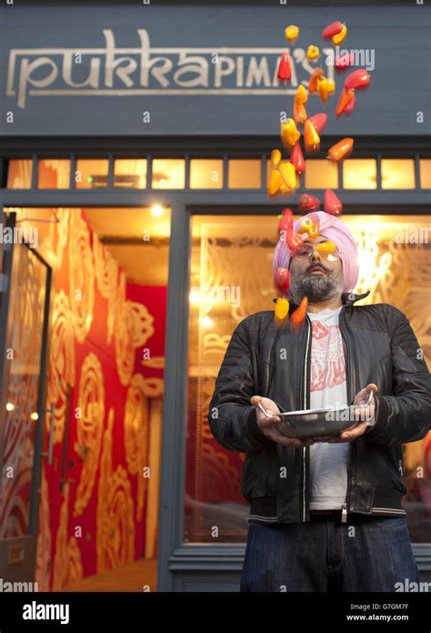Anglo Indian Chef And Comedian Hardeep Singh Kohli At The Pukka Pimms