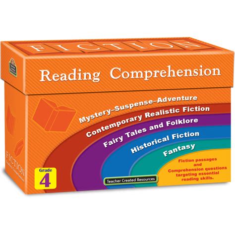fiction reading comprehension cards grade 4 tcr8874 teacher created resources