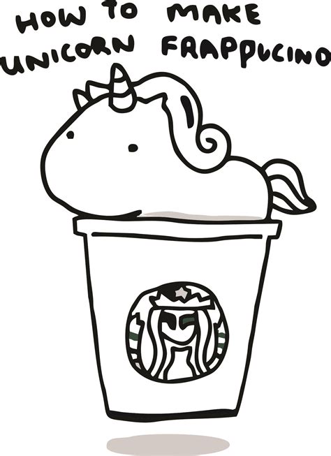 Draw So Cute Coloring Pages Starbucks