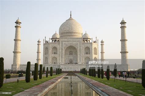 Taj Mahal And Reflection High Res Stock Photo Getty Images