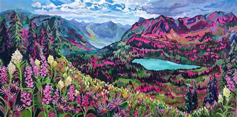 Utopia At Glacier National Park 36in X 72in Acrylic On Canvas 2019