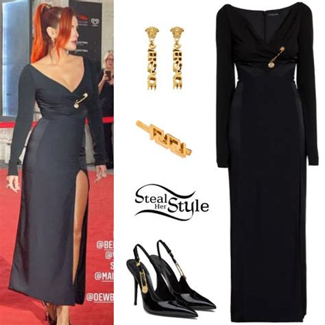 Bella Thorne Black Dress And Patent Pumps Steal Her Style