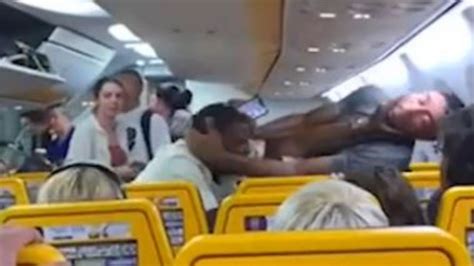 Shocking Moment Brutal Brawl Breaks Out On Ryanair Plane In Row Over Window Seat Sparking Two