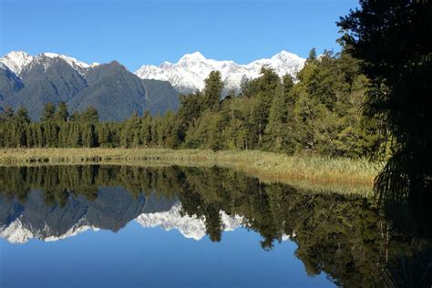 Lake Matheson In Winter Guest New Zealand