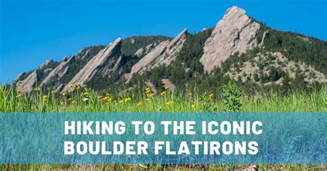 Hiking To The Iconic Boulder Flatirons In Colorado Bouldering