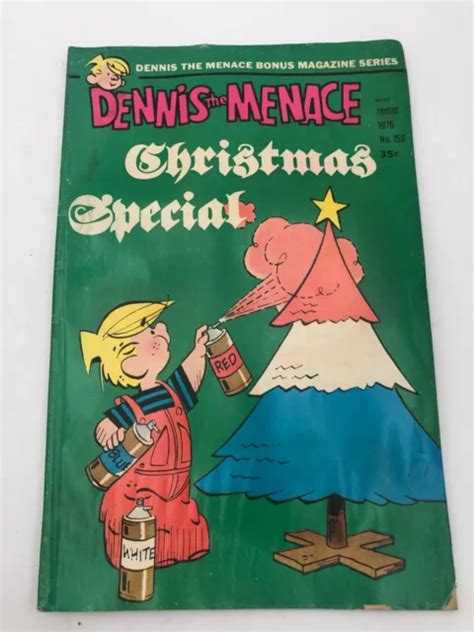 Dennis The Menace Vintage 1976 Christmas Special Comic Book Holiday