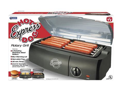 Hot Dog Express Countertop Hot Dog Electric Cooker Cooks Up To 8 Hot