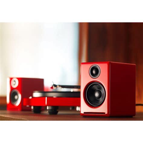 Audioengine A2 Powered Desktop Speakers Red A2r