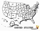 Coloring Page Of United States Map With States Names At Yescoloring ...
