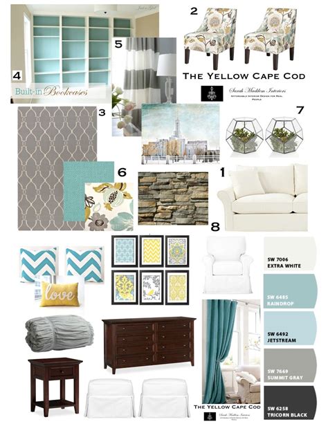 Update To Our Bedroom The Yellow Cape Cod Design Plan In Turquoise