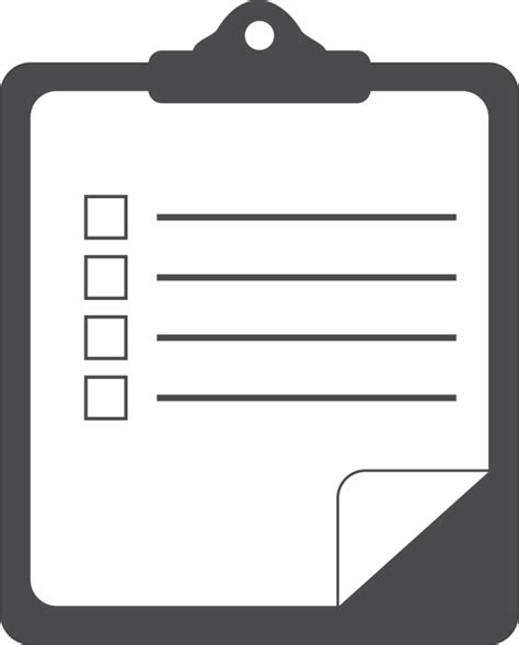Clipboard Checklist Clipart Ourclipart Png Clipartix