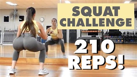 the best 30 day squat challenge for bigger butt grow your booty at home no equipment youtube