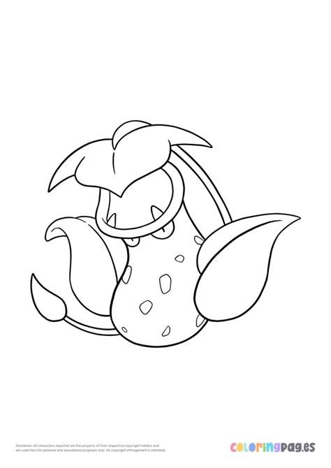 Victreebel Coloring Page Coloringpages