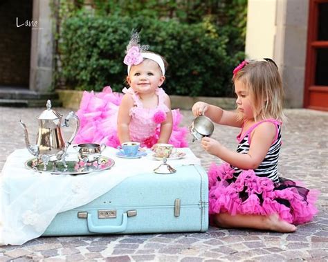 Perfect Tea Party Table Out Of An Old Suitcase