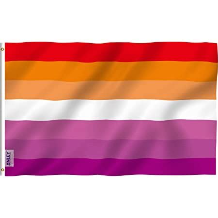Amazon Com Jayus Embroidery Lesbian Pride Flag X Outdoor Heavy