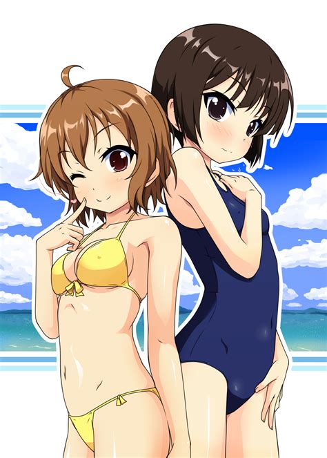 K10k Maekawa Mifune Ryuuko Denpa Onna To Seishun Otoko Highres 10s 2girls Bikini Blush