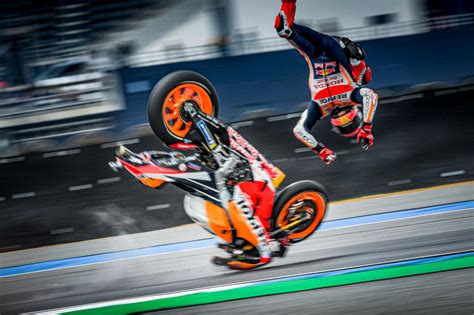 Stunning Images From Marquez Massive Fp1 Crash Motogp