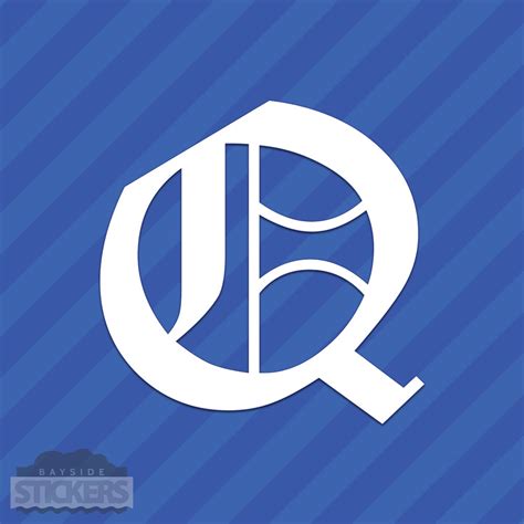 Old English Letter Q Initial Vinyl Decal Sticker Diploma Font Etsy