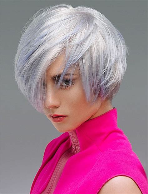 Grey Hair Color Asymmetrical Bob Hairstyles 2019 Hair Colors