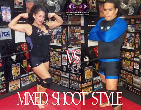 Mixed Shoot Style Jezabel Romo Vs Joey Kaos Lucha Girls Wrestling