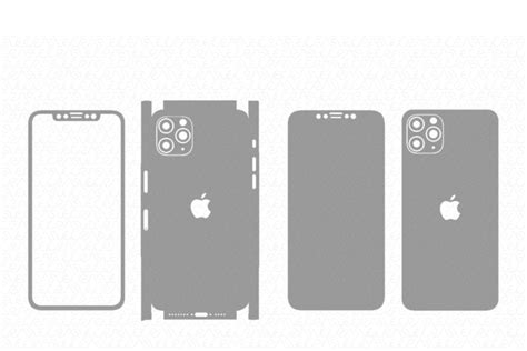 Iphone 11 Pro 2019 Skin Template Pre Designed Illustrator Graphics