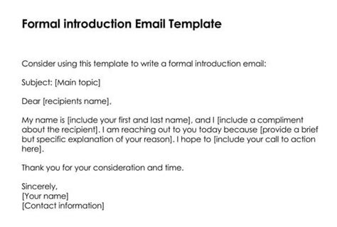 How To Introduce Yourself In An Email Free Templates