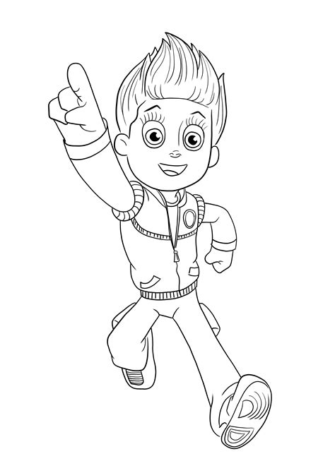 Paw Patrol Coloring Pages Ryder
