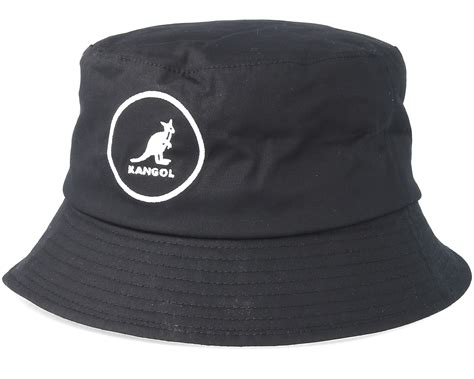 Cotton 1 Black Bucket Kangol Hats