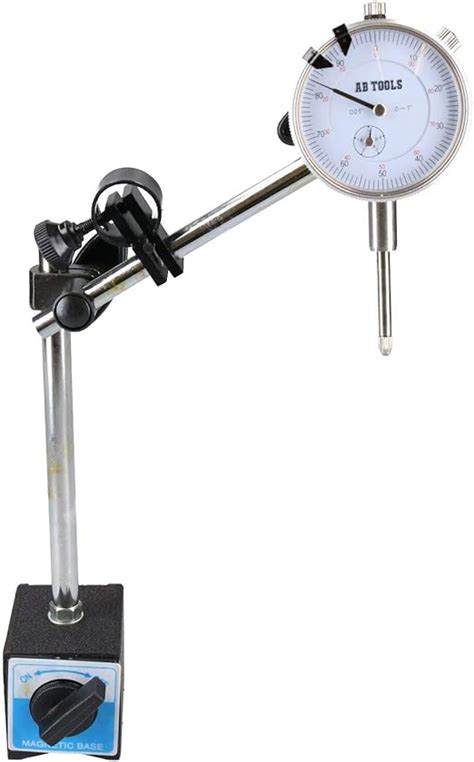 Ab Tools Imperial Dial Test Indicator Dti Gauge And Magnetic Base Stand