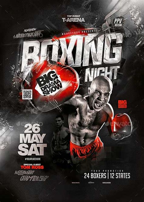 Boxing Night Event Flyer Template Download Ffflyer