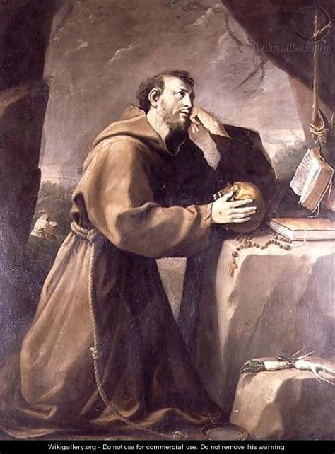 St Francis Of Assisi At Prayer Giovanni Andrea Sirani